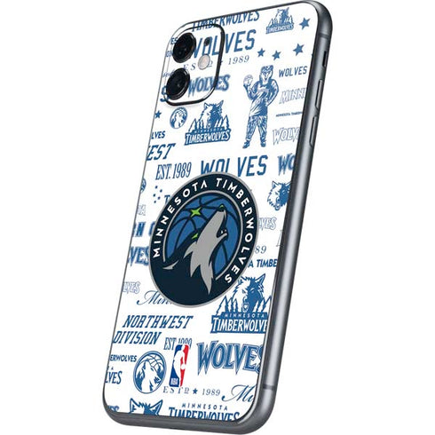 NBA Minnesota Timberwolves Historic Blast iPhone 11 Skin
